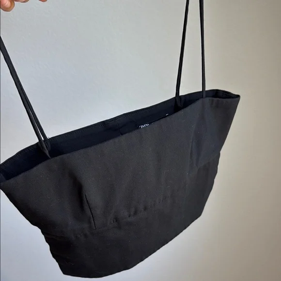 Zara Black Sleeveless Fitted Crop Camisole - Picture 9 of 9